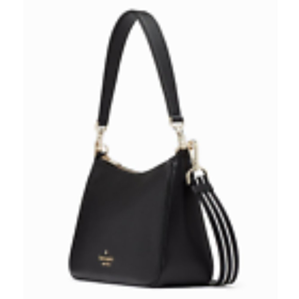 New Kate Spade Rosie Shoulder Bag Pebbled Leather Black - Picture 2 of 4
